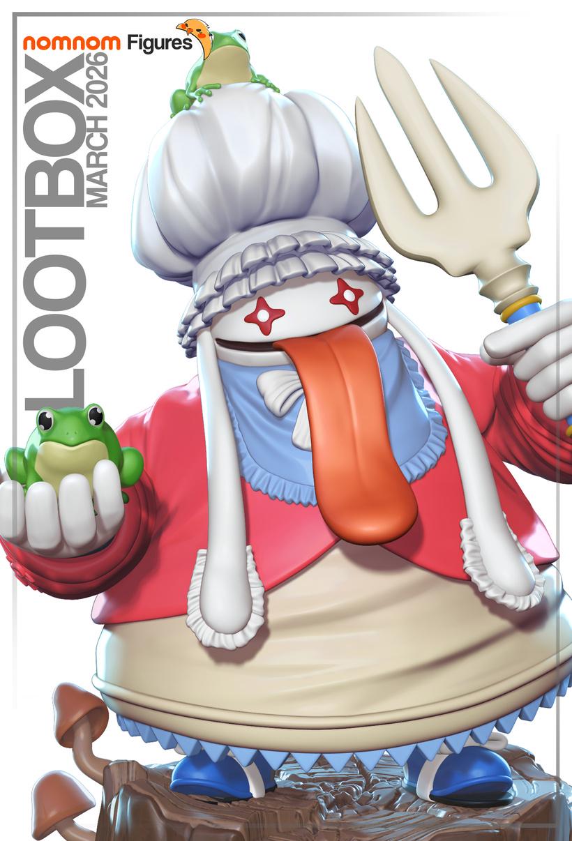 Quina Gourmand Blue Magic Statue – 1:10 Scale Display Figure & Mini | Nomnom
