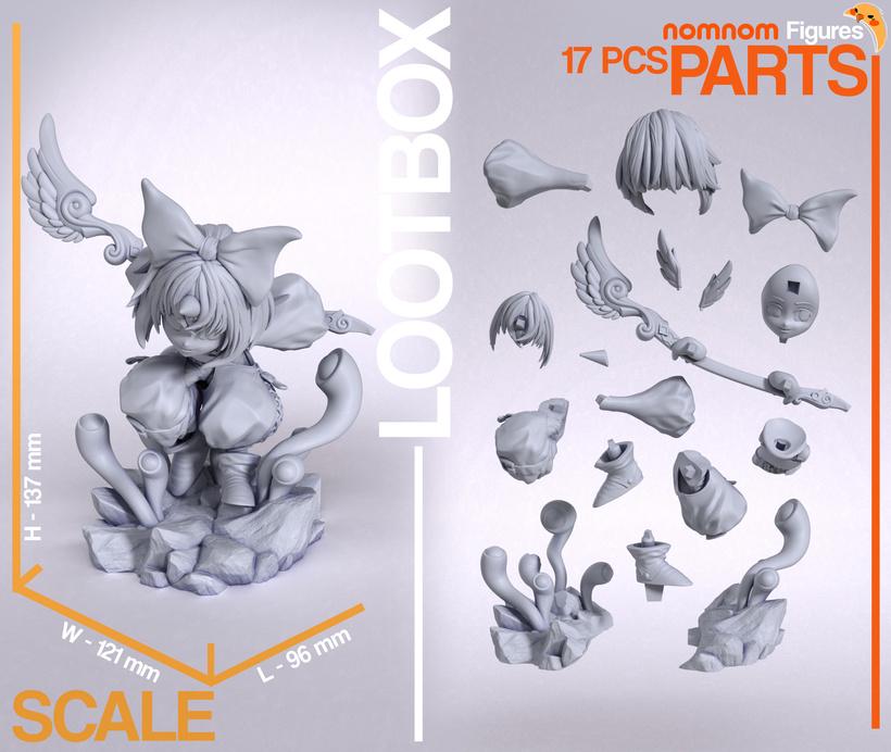 White Mage Summoner Statue – 1:10 Scale Display Figure| Nomnom
