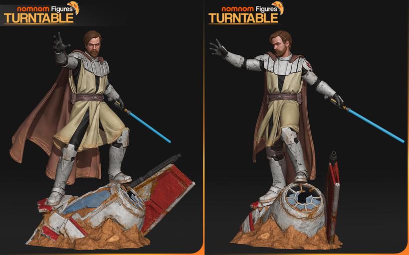 1/10 Scale Obi-Wan Kenobi (Clone Wars Armor) – Unpainted Unassembled Garage Kit