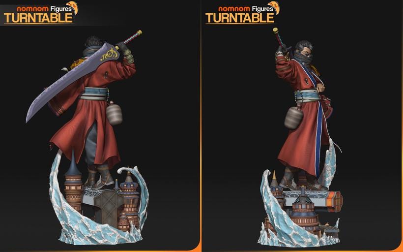 Legendary Guardian Auron (Final Fantasy X) – 3D Resin Model Kits, Bust & Custom Painted Masterpiece