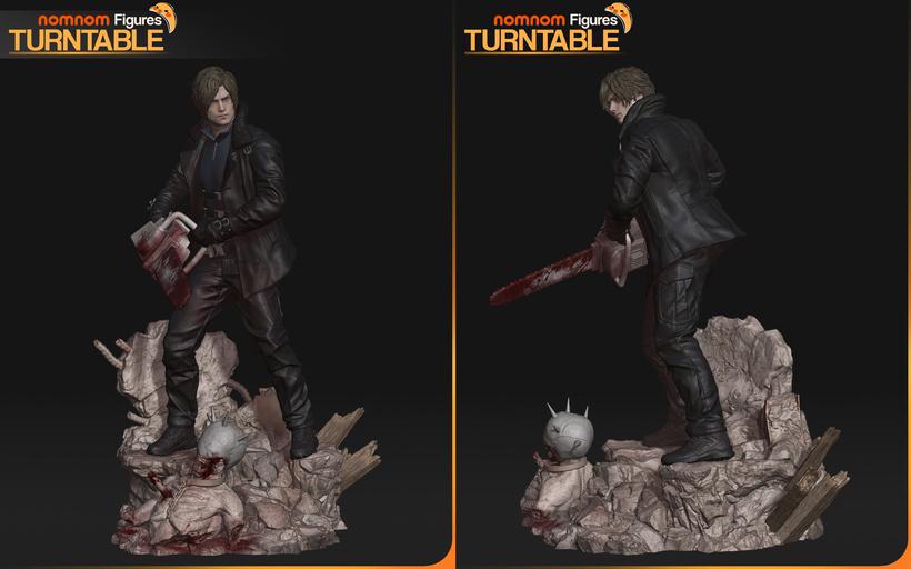 Resident Evil Leon S. Kennedy (Chainsaw Variant) – 3D Resin Model Kits, Bust & Painted Options