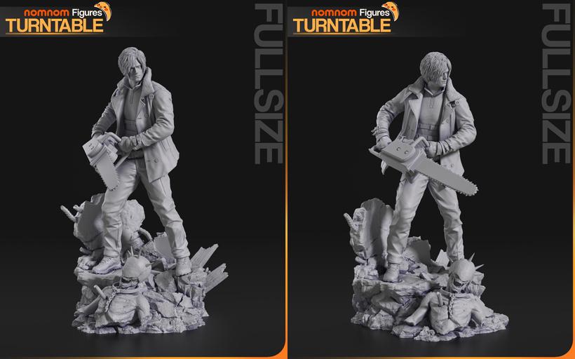 Resident Evil Leon S. Kennedy (Chainsaw Variant) – 3D Resin Model Kits, Bust & Painted Options