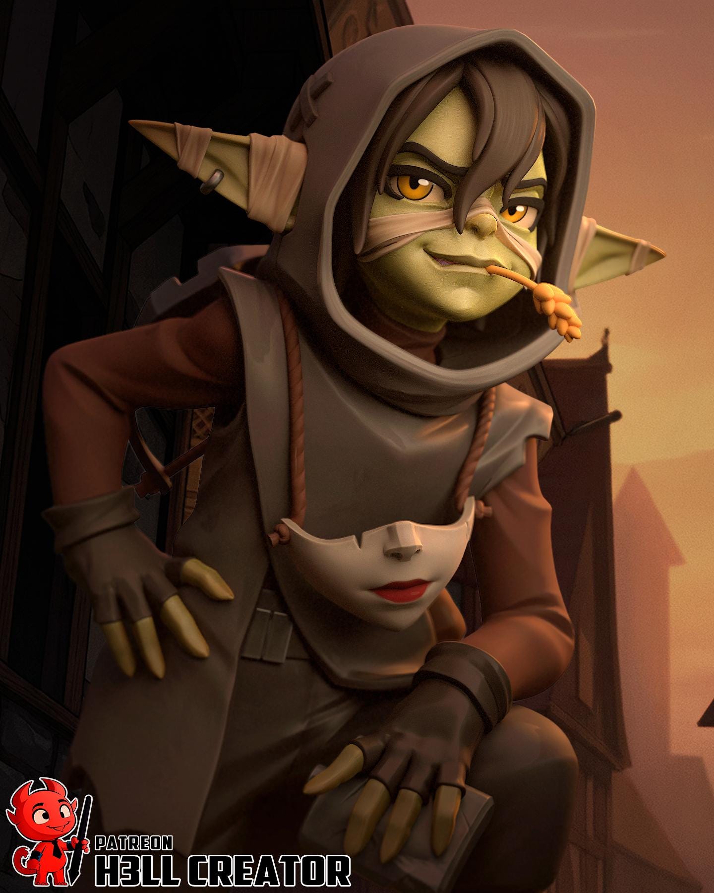 Nott the Brave Resin Statue | 16k Ultra-High Resolution | Mighty Nein Collector’s Piece | Hand-Painted  Display