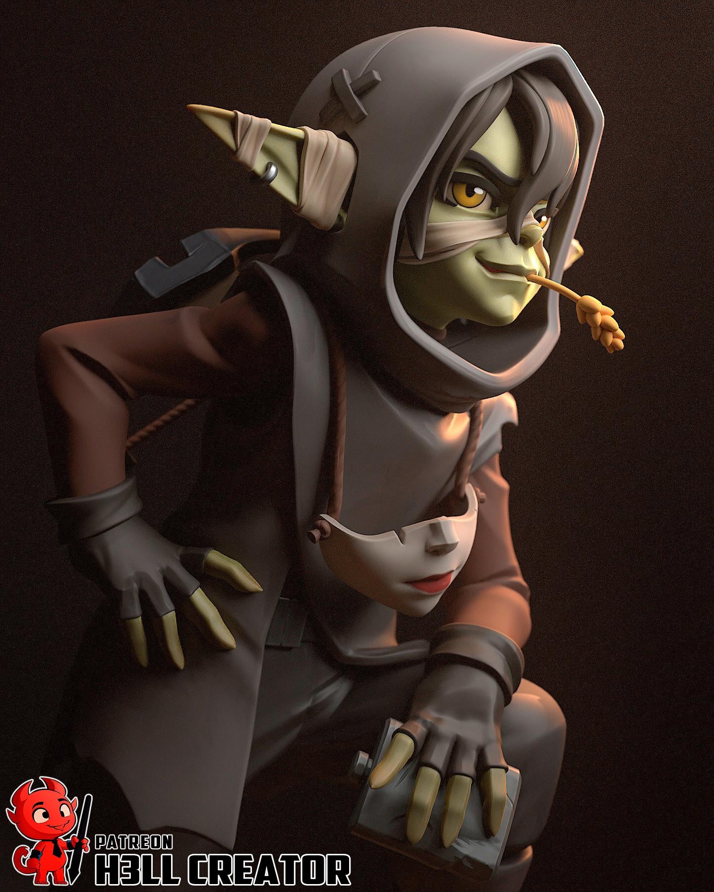 Nott the Brave Resin Statue | 16k Ultra-High Resolution | Mighty Nein Collector’s Piece | Hand-Painted  Display