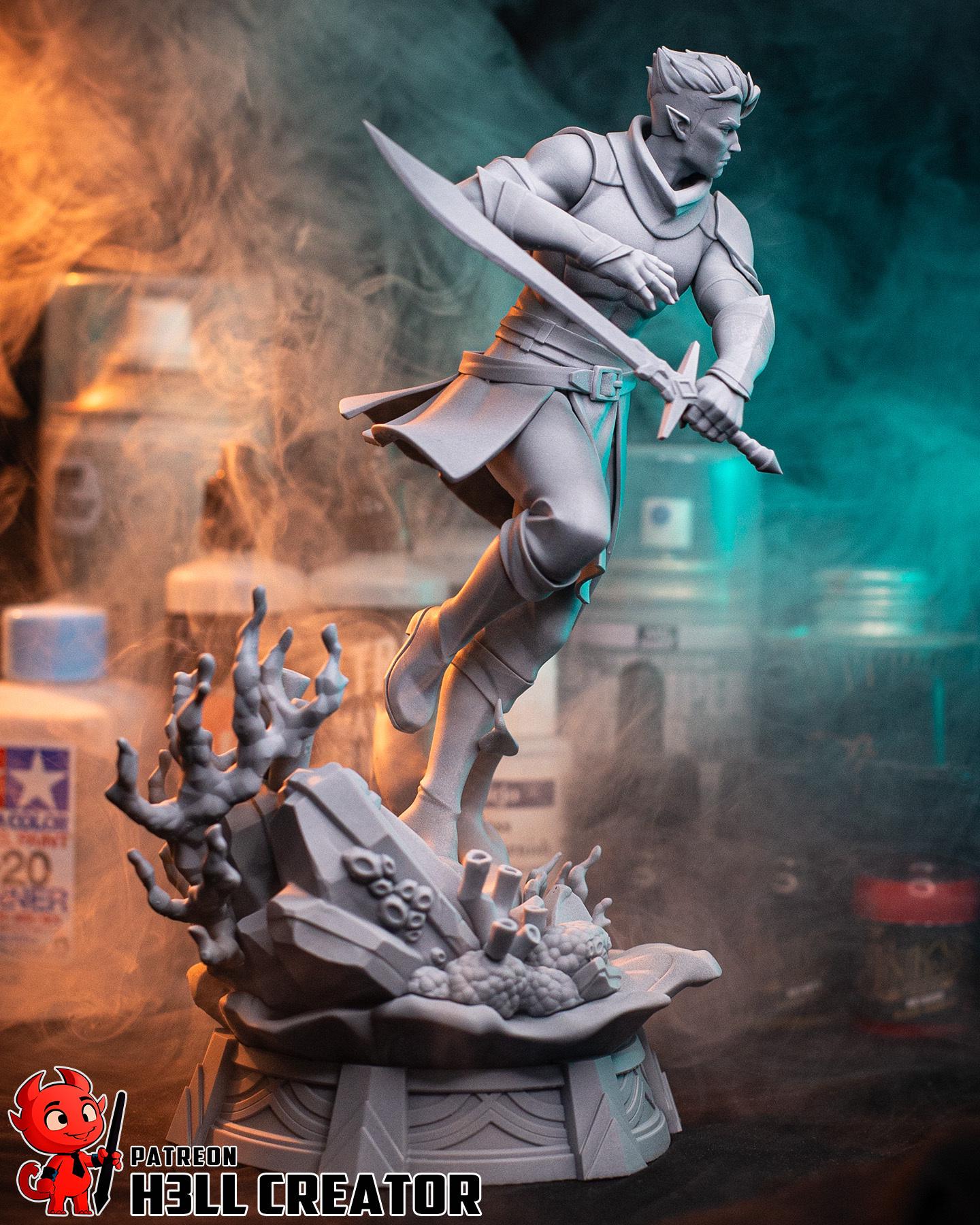 Fjord Resin Statue | Mighty Nein Collector's Piece | Hand-Painted Display