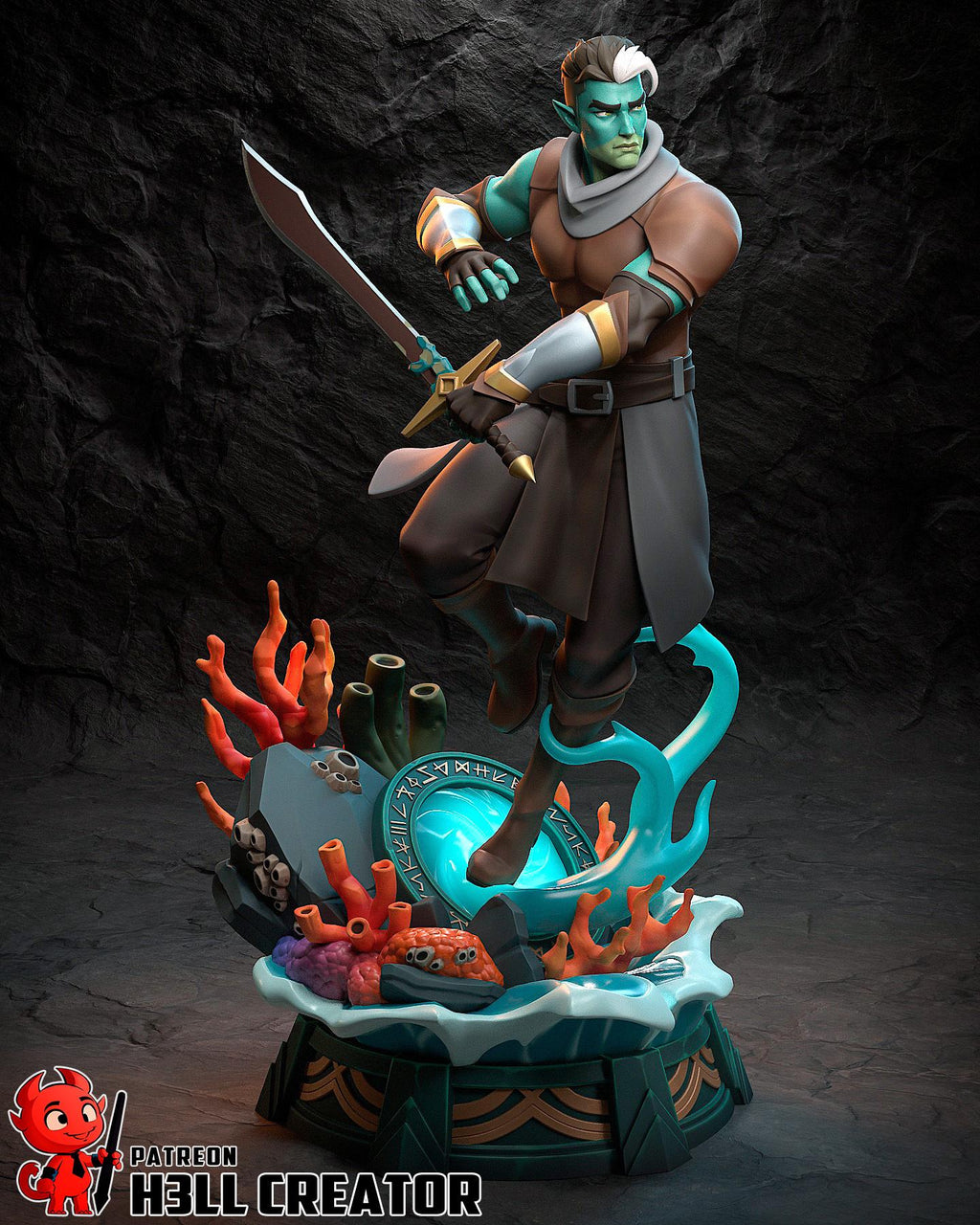 Fjord Resin Statue | Mighty Nein Collector's Piece | Hand-Painted Display