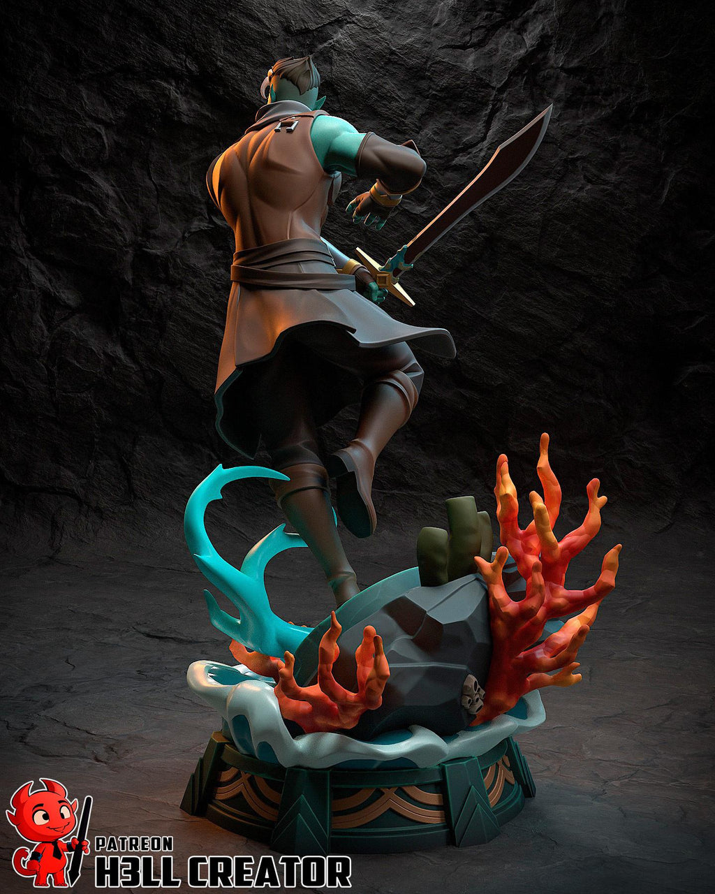 Fjord Resin Statue | Mighty Nein Collector's Piece | Hand-Painted Display