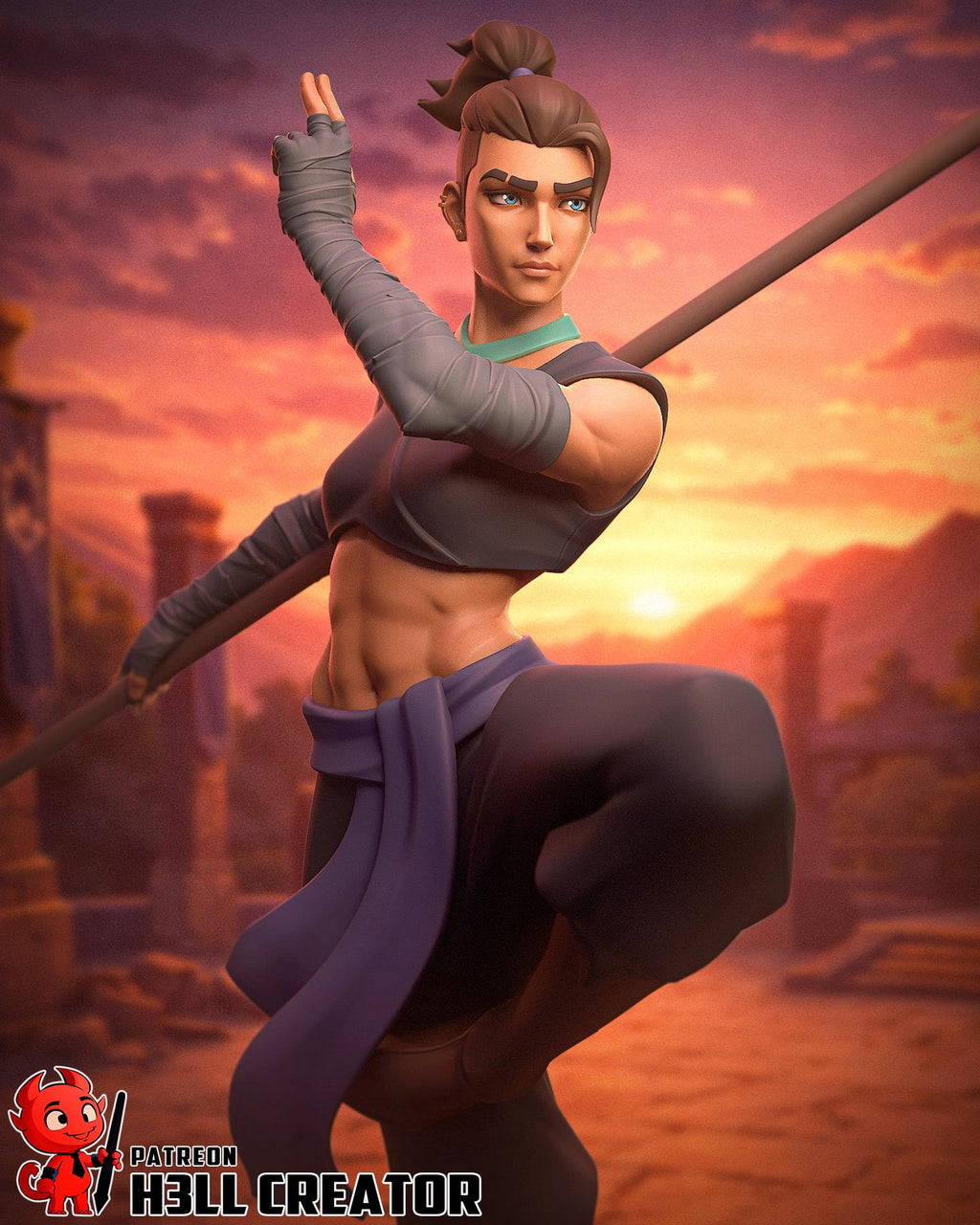 Beauregard Resin Statue | 16k Ultra-High Resolution | Mighty Nein Collector’s Piece | Hand-Painted & Professional Display