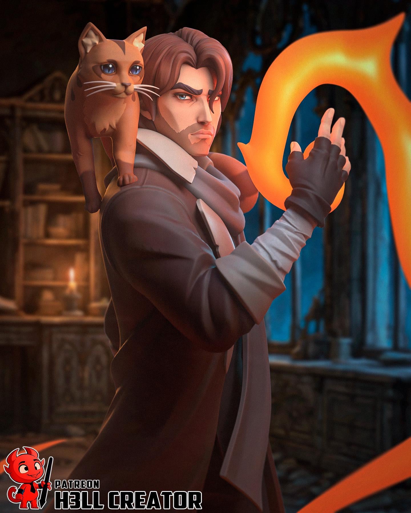 Caleb Resin Statue | 16k Ultra-High Resolution | Mighty Nein Collector’s Piece | Hand-Painted & Professional Display