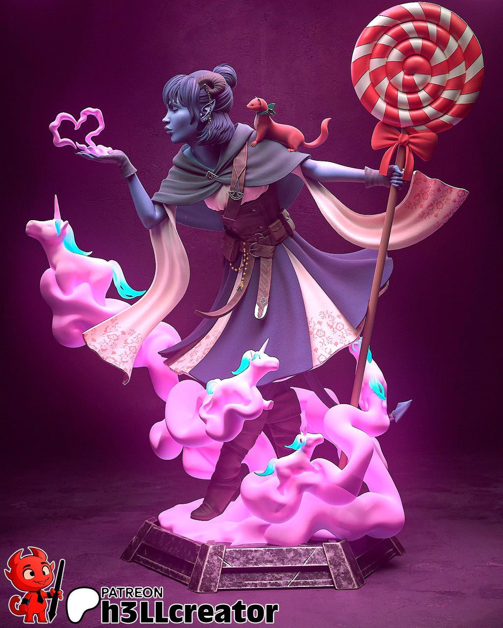 Jester Resin Statue | 16k Ultra-High Resolution | Mighty Nein Collector’s Piece | Hand-Painted & Professional Display