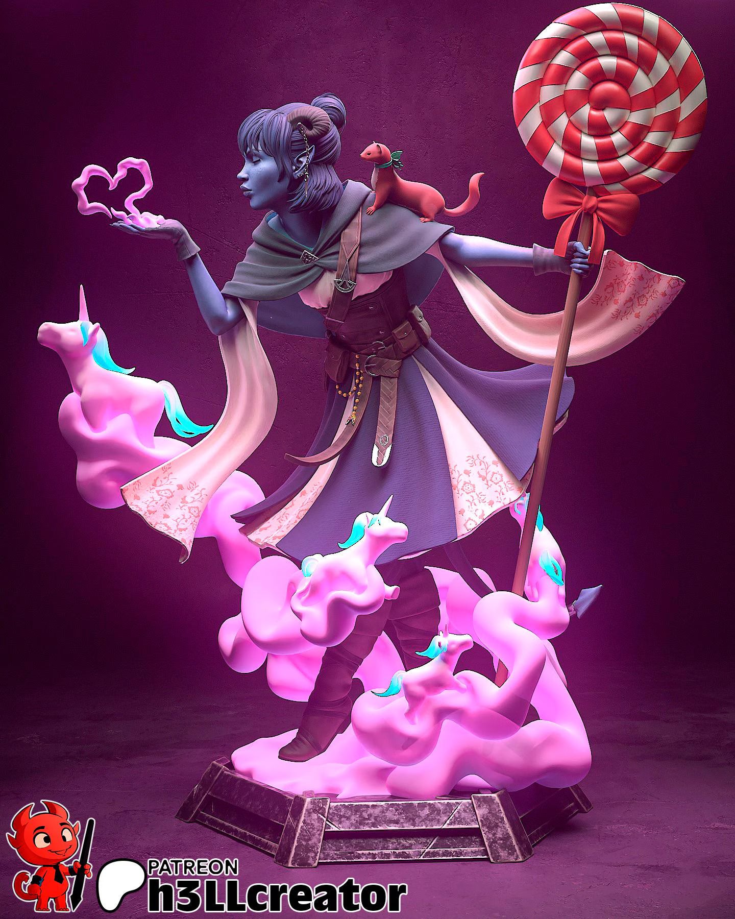 Jester Resin Statue | 16k Ultra-High Resolution | Mighty Nein Collector’s Piece | Hand-Painted & Professional Display