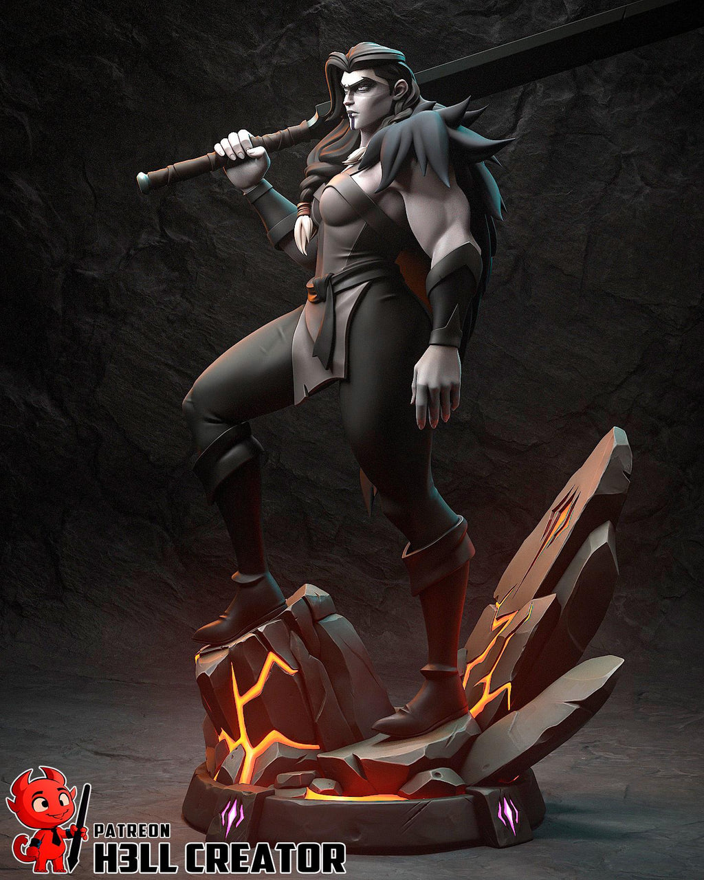 Yasha Resin Statue | 16k Ultra-High Resolution | Mighty Nein Collector’s Piece | Hand-Painted & Professional Display