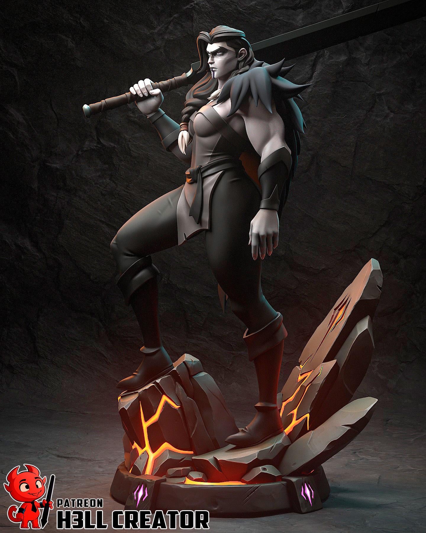 Yasha Resin Statue | 16k Ultra-High Resolution | Mighty Nein Collector’s Piece | Hand-Painted & Professional Display