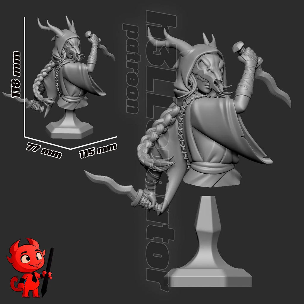 The Silent-High-Detail Resin Statue-  1:10 Scale Fantasy Miniature