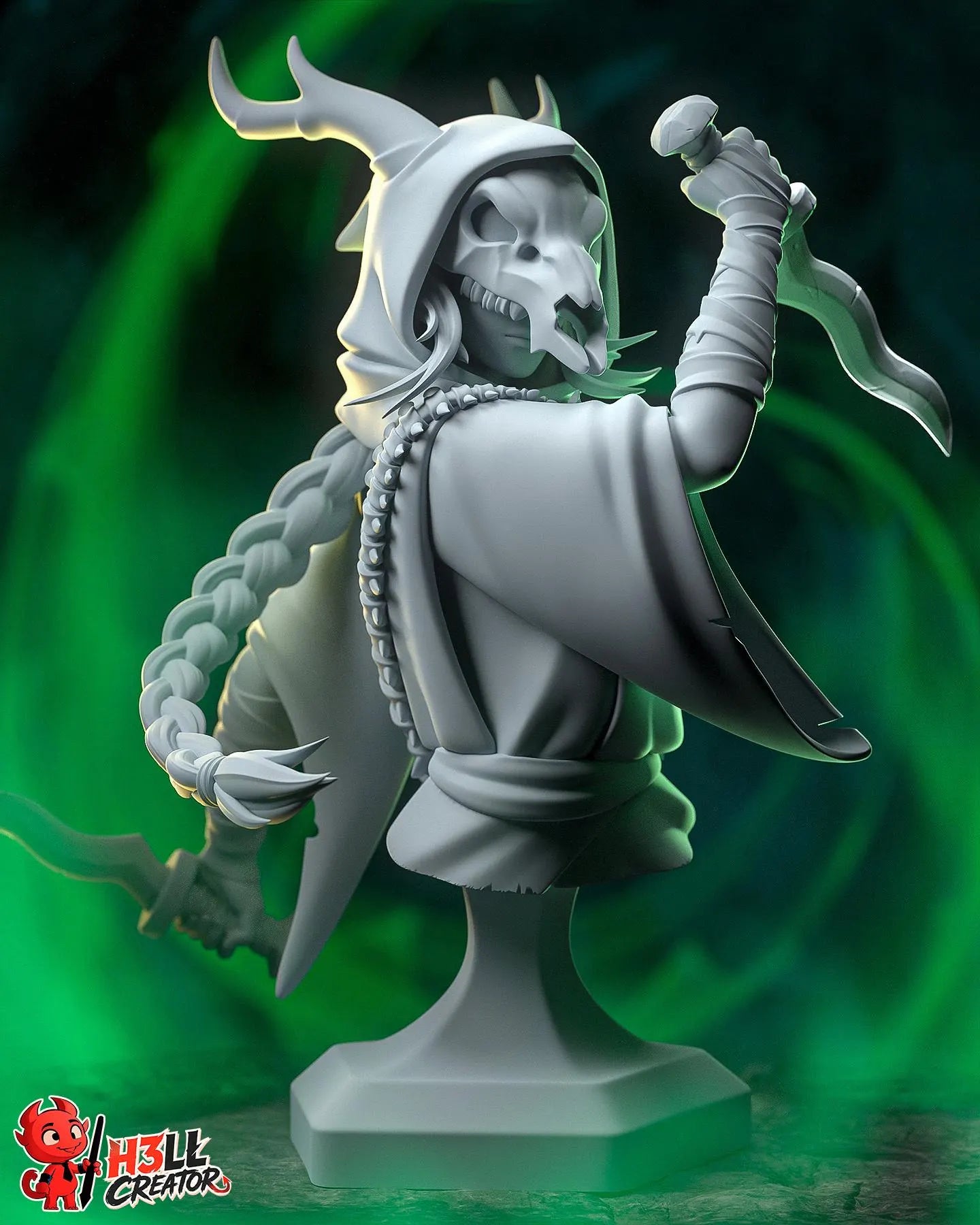 The Silent-High-Detail Resin Statue-  1:10 Scale Fantasy Miniature