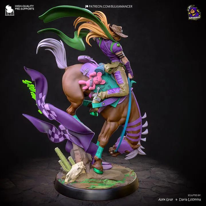 Gyro Zeppeli 385mm Statue | Bulkamancer JoJo Steel Ball Run Resin Model Kit Made to Order