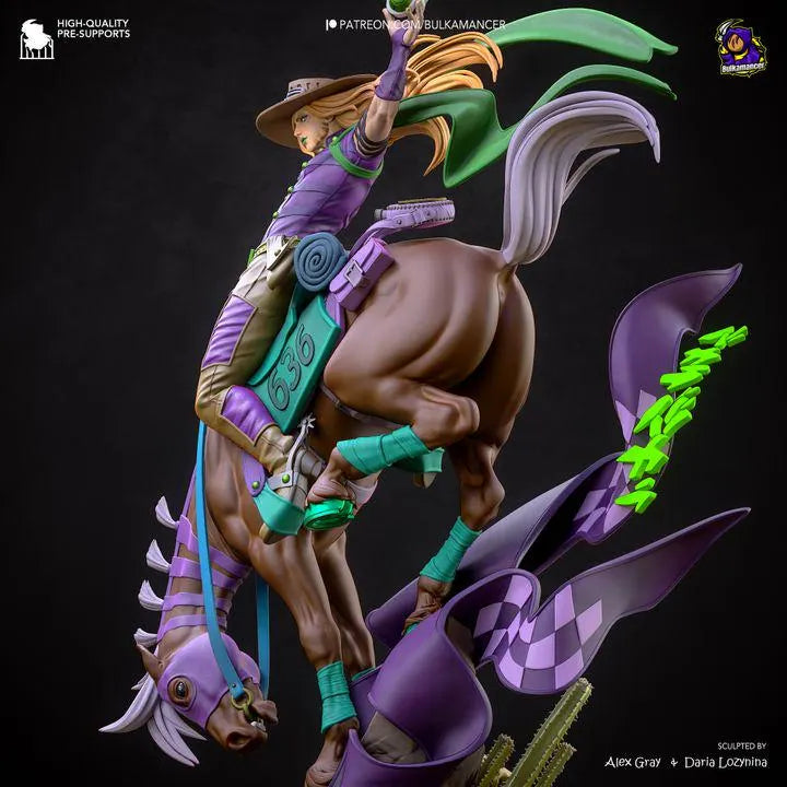 Gyro Zeppeli 385mm Statue | Bulkamancer JoJo Steel Ball Run Resin Model Kit Made to Order
