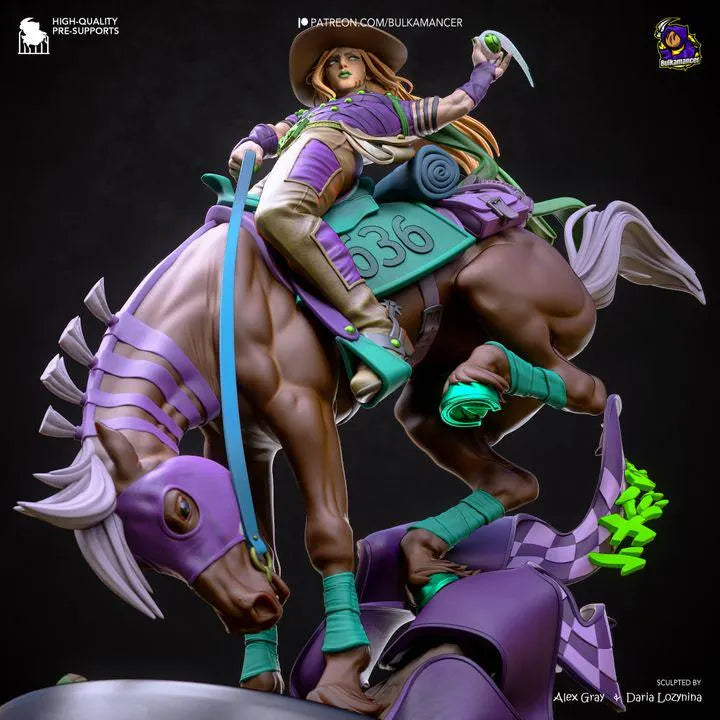 Gyro Zeppeli 385mm Statue | Bulkamancer JoJo Steel Ball Run Resin Model Kit Made to Order