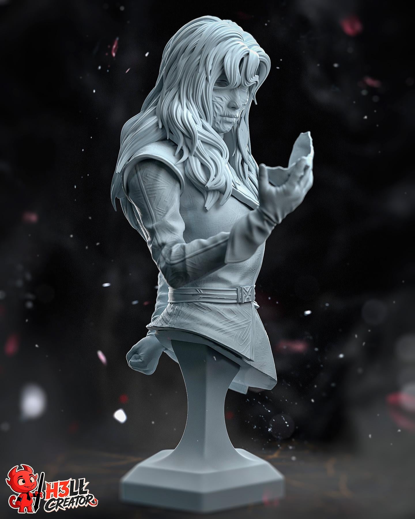 Alicia Statue & Bust- High-Detail Resin Collectible – 1:10 Scale Fantasy Art