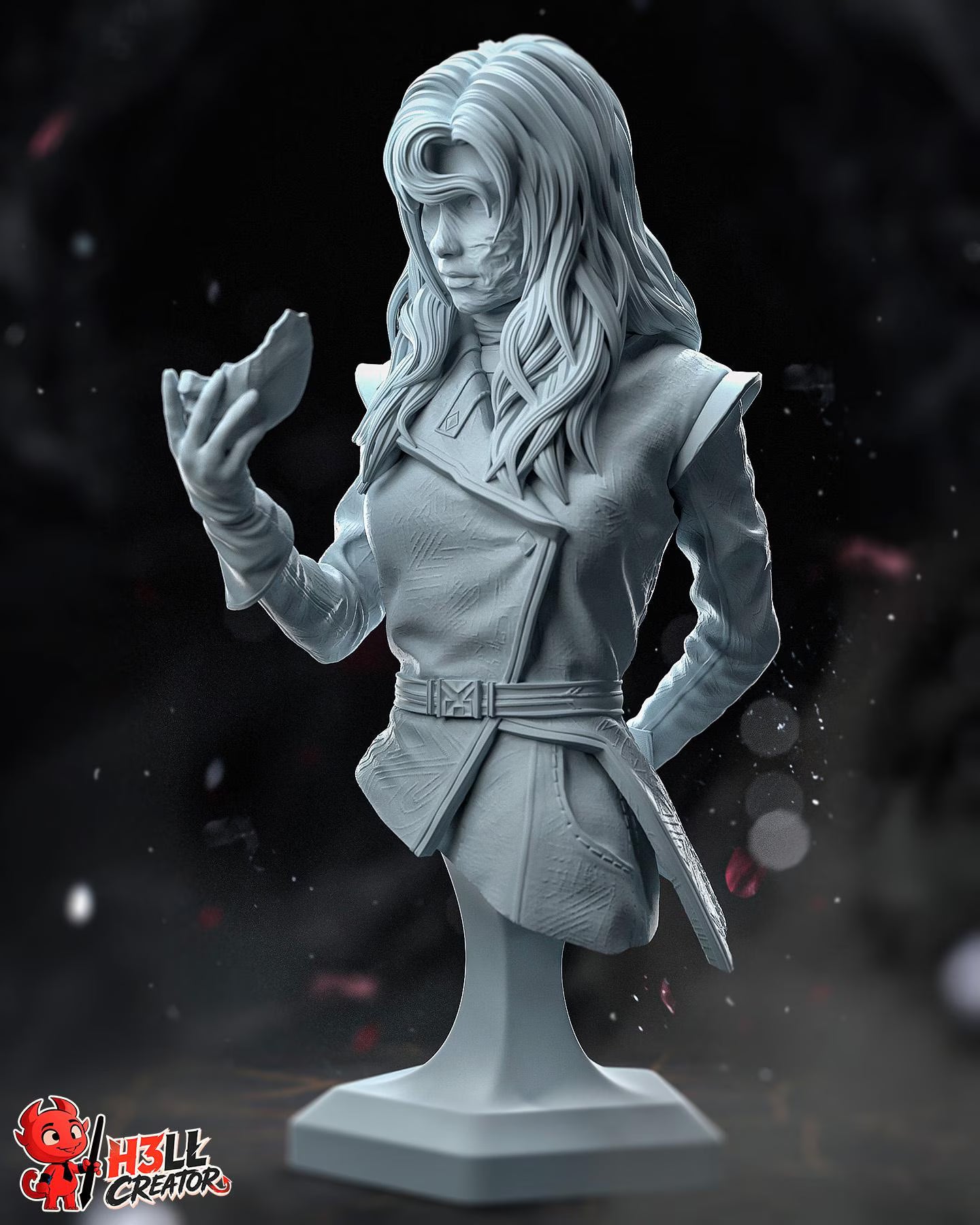 Alicia Statue & Bust- High-Detail Resin Collectible – 1:10 Scale Fantasy Art
