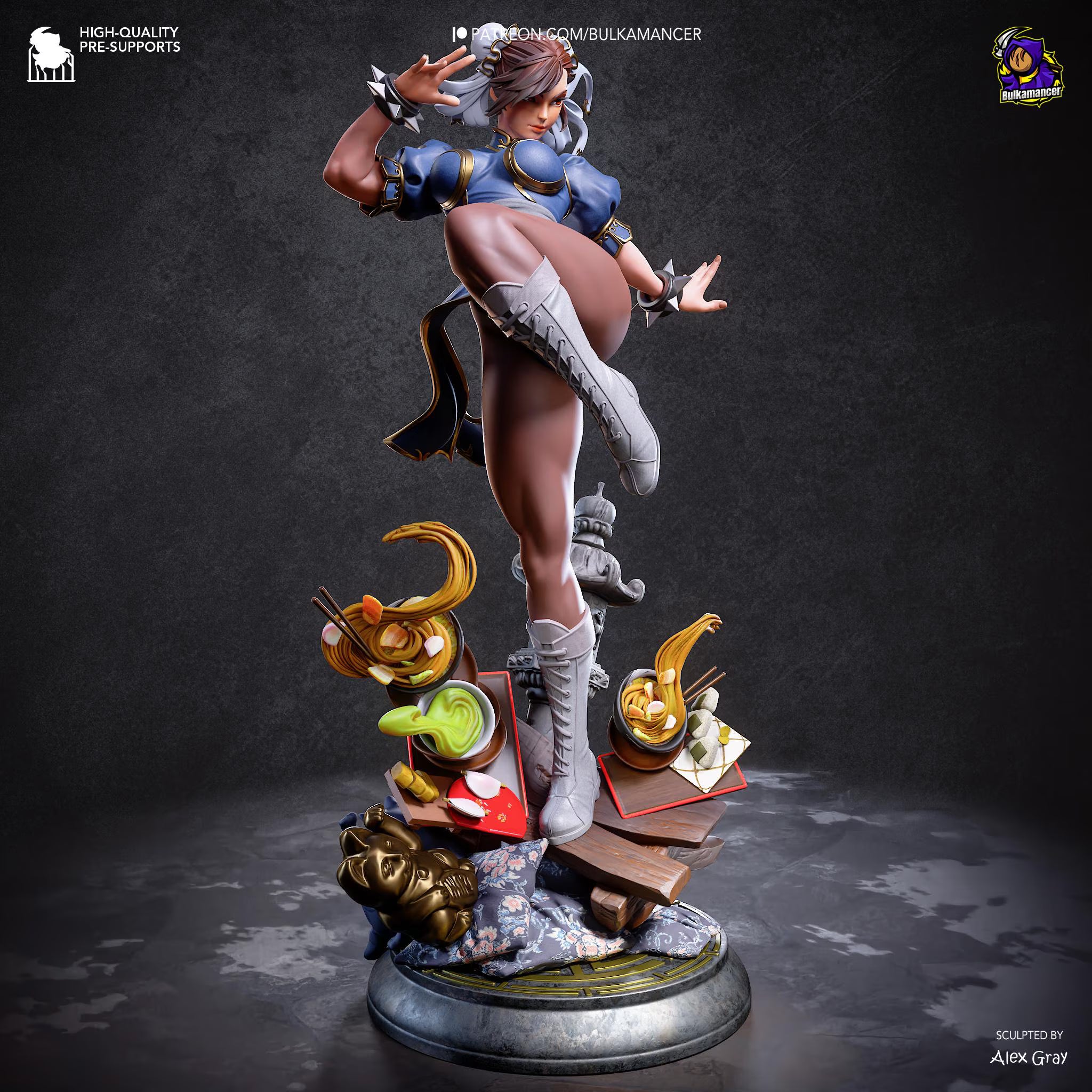Chun-Li "Spring Beauty" – Premium Resin Statue-  1:10 Scale Gaming Collectible