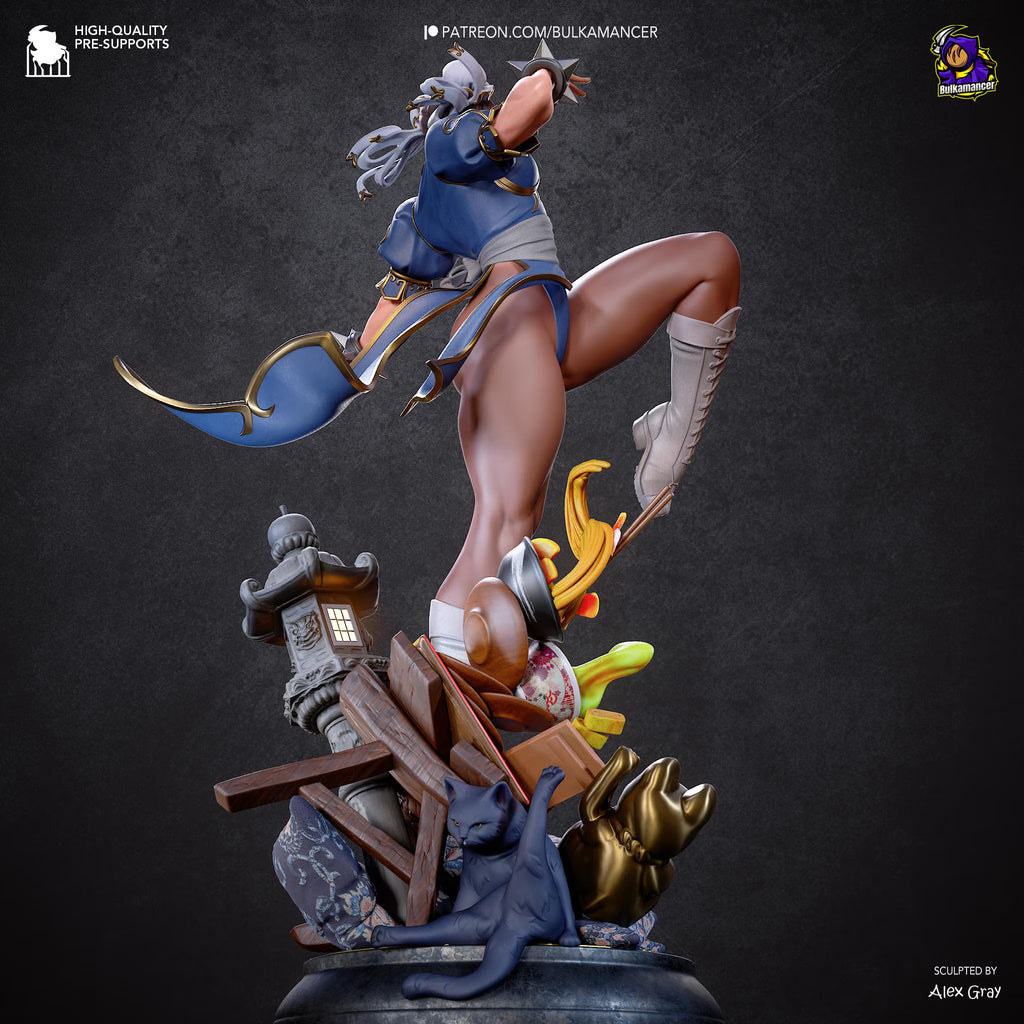 Chun-Li "Spring Beauty" – Premium Resin Statue-  1:10 Scale Gaming Collectible
