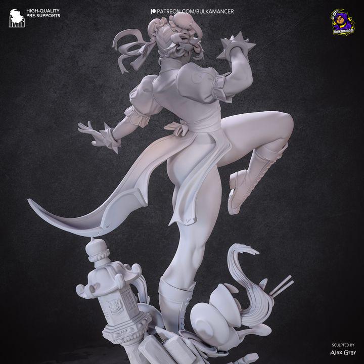 Chun-Li "Spring Beauty" – Premium Resin Statue-  1:10 Scale Gaming Collectible