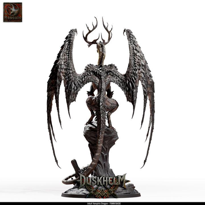Adult Vampiric Dragon – Gothic Fantasy Miniature – Premium 16K Resin