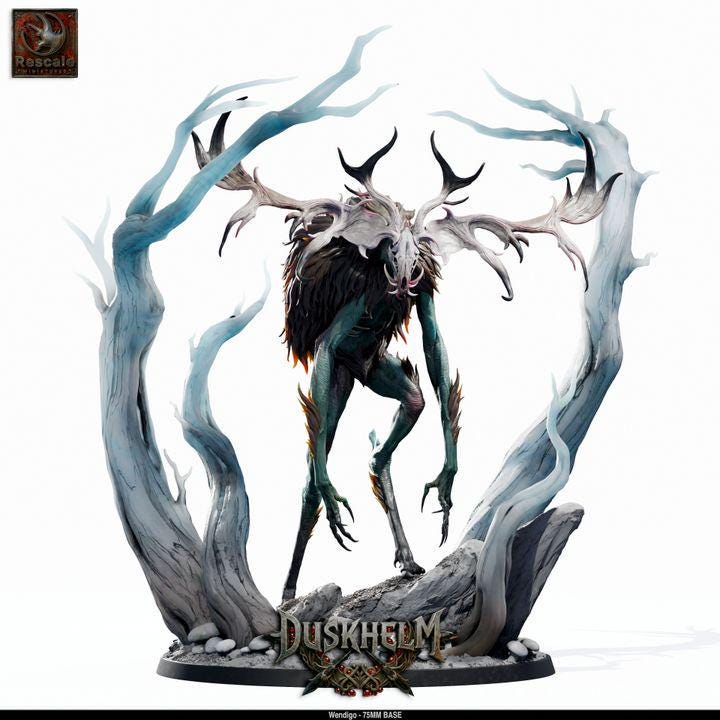 Wendigo – Duskhelm Collection – Premium 75mm Resin Display Miniature