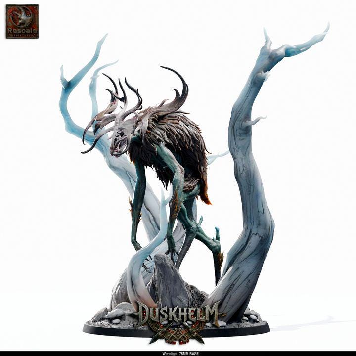 Wendigo – Duskhelm Collection – Premium 75mm Resin Display Miniature