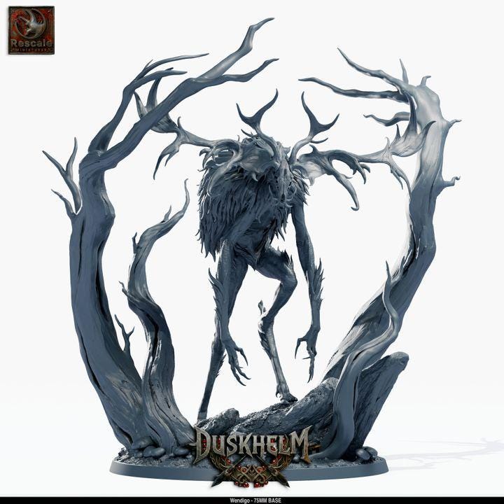 Wendigo – Duskhelm Collection – Premium 75mm Resin Display Miniature