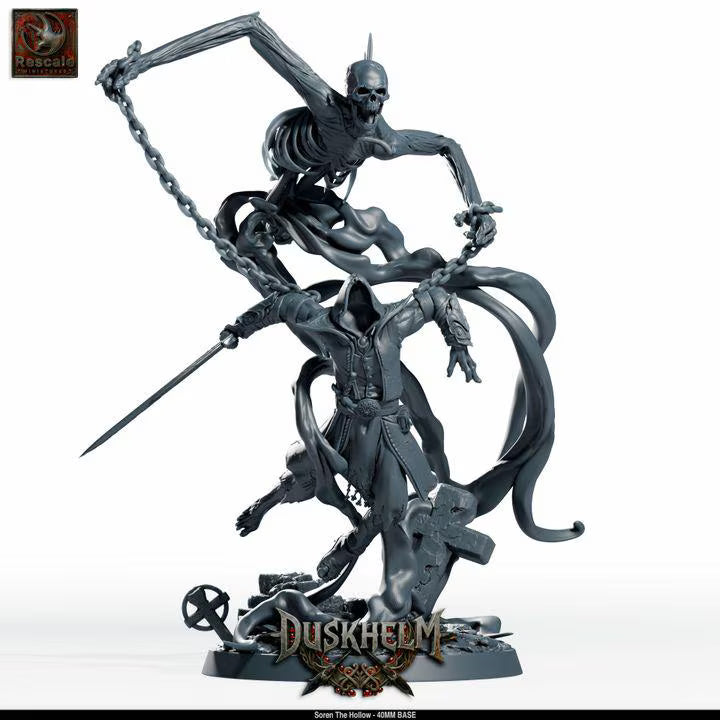 Nightwing Mourners: Soren the Bone-Reaper – 40mm Hero & 100mm Centerpiece