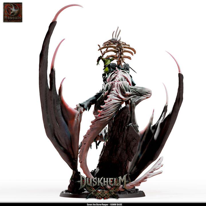 Nightwing Mourners: Soren the Bone-Reaper – 40mm Hero & 100mm Centerpiece