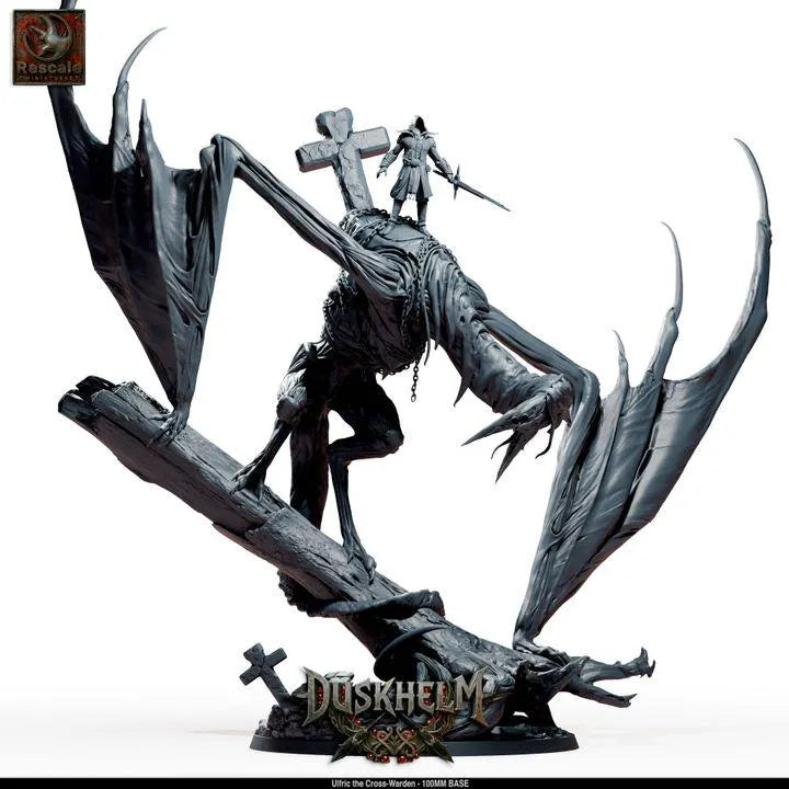 Nightwing Mourners: Ulfric the Cross-Warden – 40mm Hero & 100mm Centerpiece