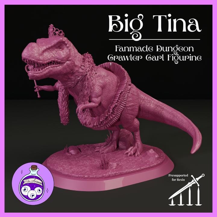 The Crowned Predator- Big Tina – Dungeon Crawler Carl 1:10 Scale