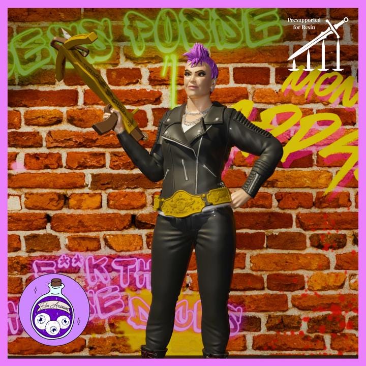 Katia- The Unyielding- Dungeon Crawler Carl Miniature 1:10 Scale