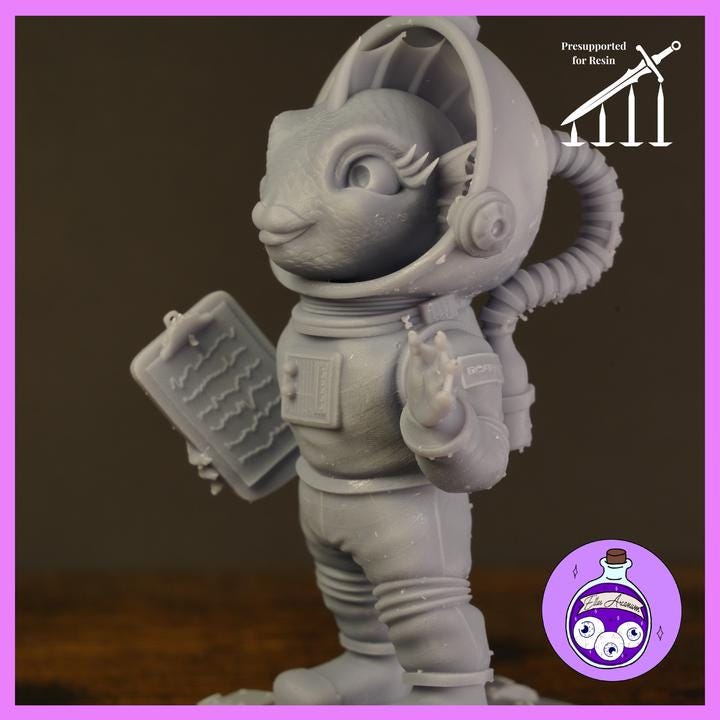 Zev: The Dungeon’s Most Diligent Administrator – 4-Inch Statue