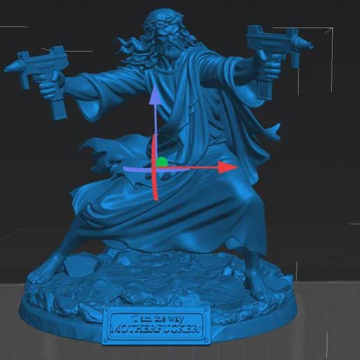 System-Approved: Uzi Jesus – Dungeon Crawler Carl Fan Art