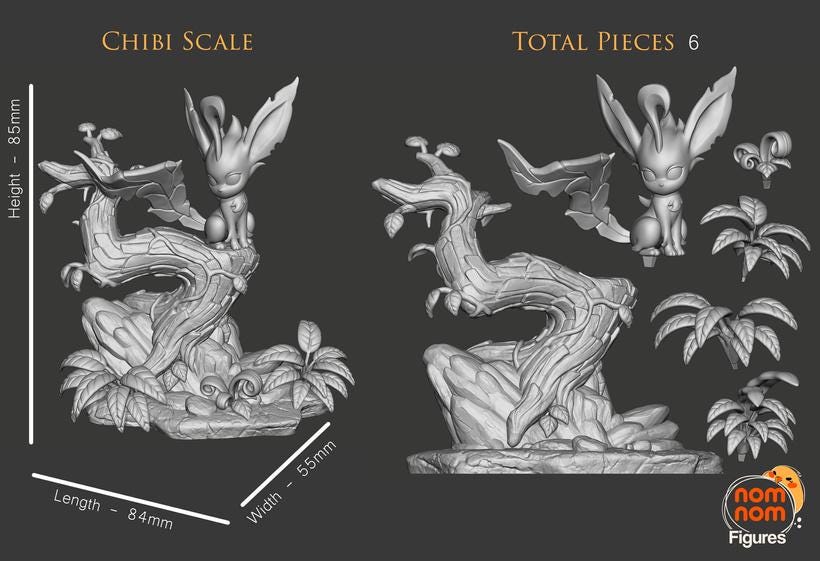 Leafeon: Verdant Forest Guardian Miniature