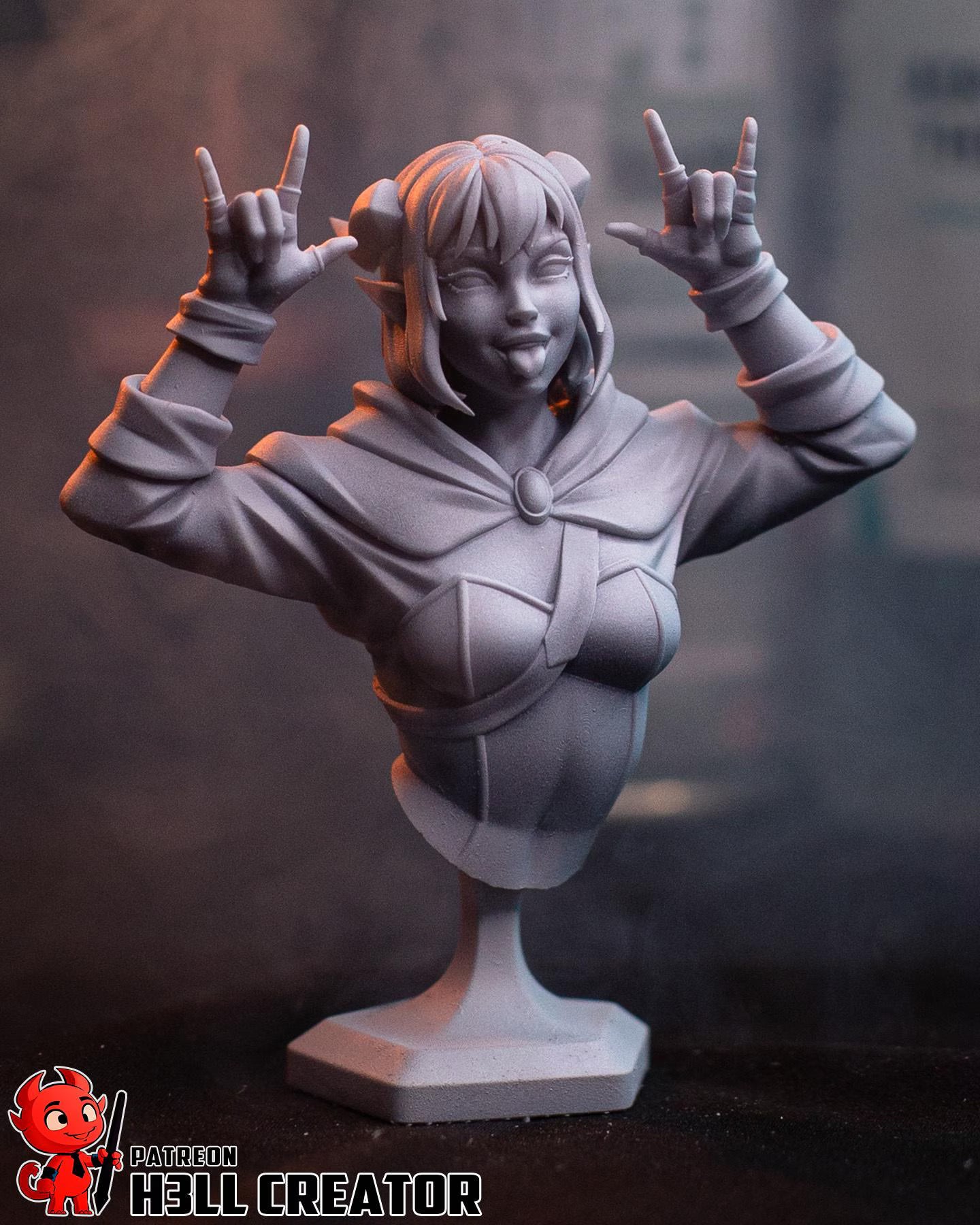 Jester Lavorre Mighty Nein Statue | 1:10 Critical Role Fan Art Diorama, 16K Resin