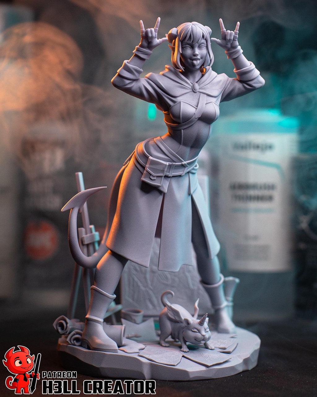 Jester Lavorre Mighty Nein Statue | 1:10 Critical Role Fan Art Diorama, 16K Resin