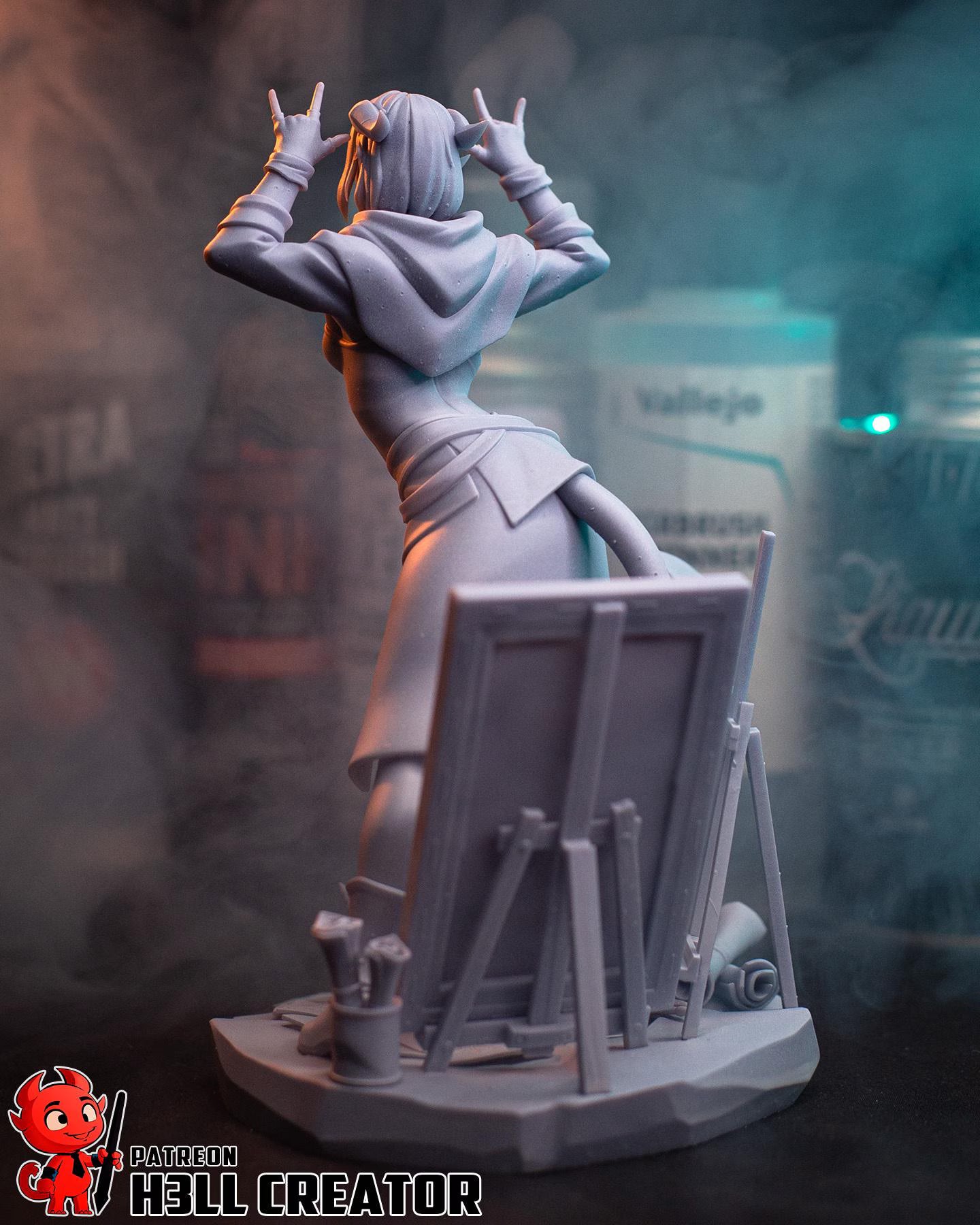Jester Lavorre Mighty Nein Statue | 1:10 Critical Role Fan Art Diorama, 16K Resin