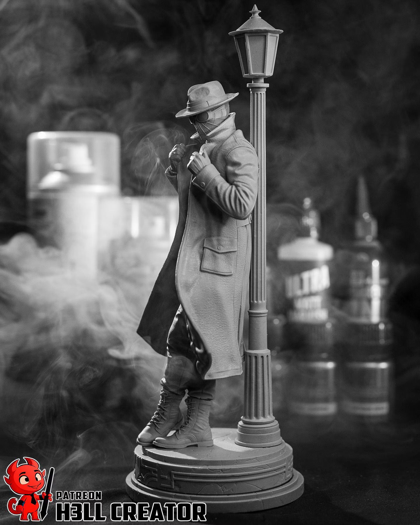 Spider-Man Noir Statue 1:10 Scale | 16K Ultra Detail Resin Figure | Marvel Spider-Verse Fan Art Collectible