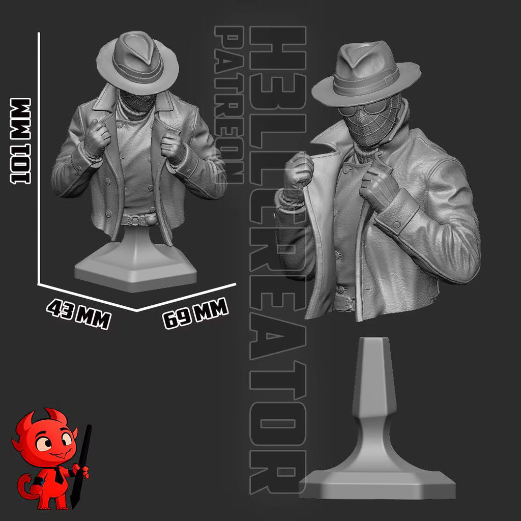 Spider-Man Noir Statue 1:10 Scale | 16K Ultra Detail Resin Figure | Marvel Spider-Verse Fan Art Collectible