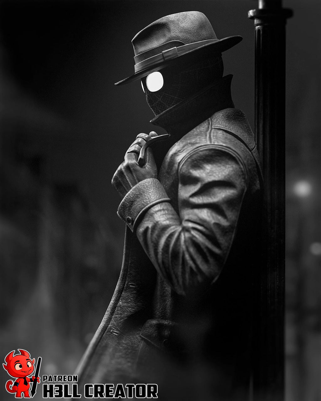 Spider-Man Noir Statue 1:10 Scale | 16K Ultra Detail Resin Figure | Marvel Spider-Verse Fan Art Collectible