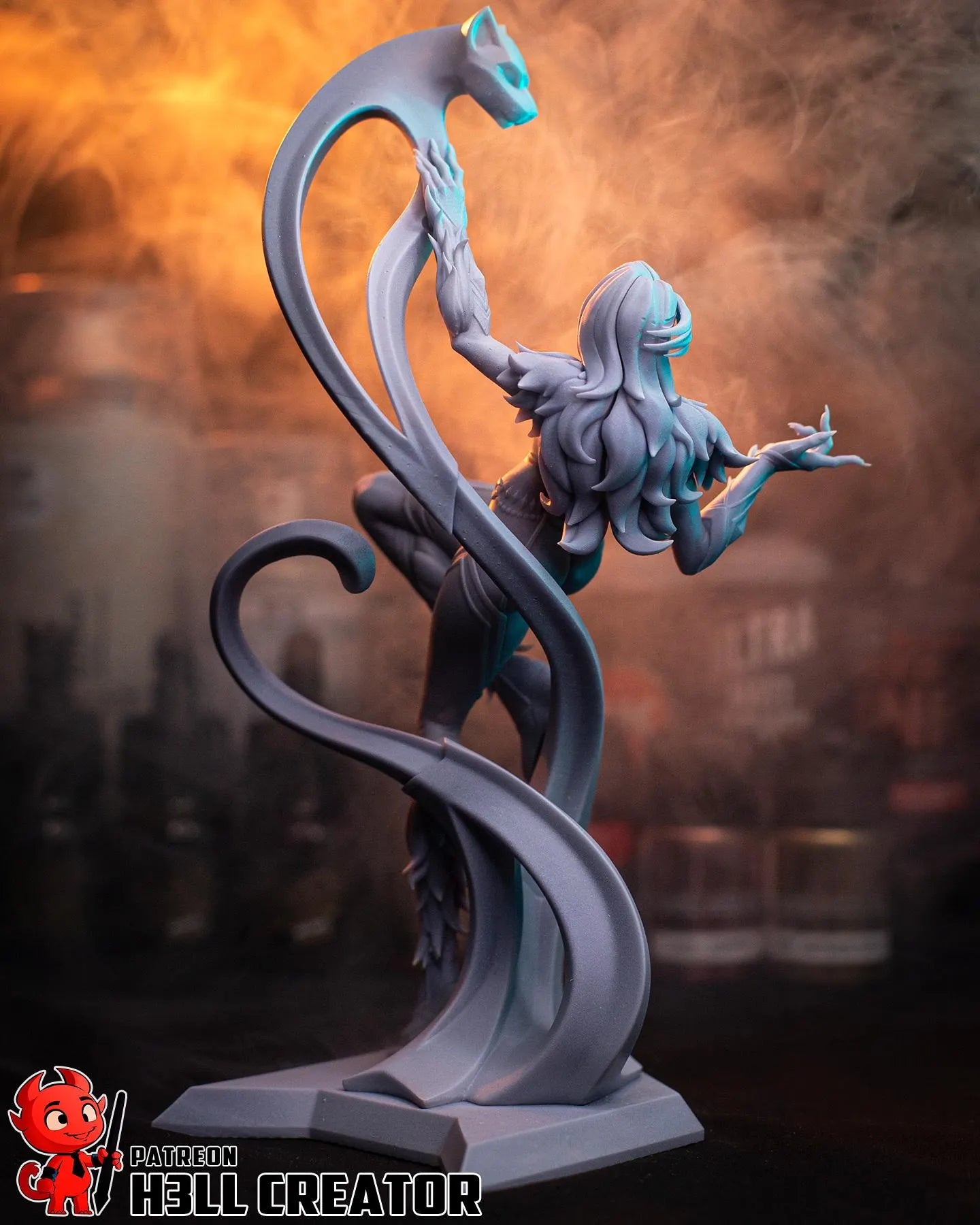 Black Cat Statue 1:10 Scale | 16K Ultra Detail Resin Figure | Marvel Rivals Fan Art Spider-Verse Collectible