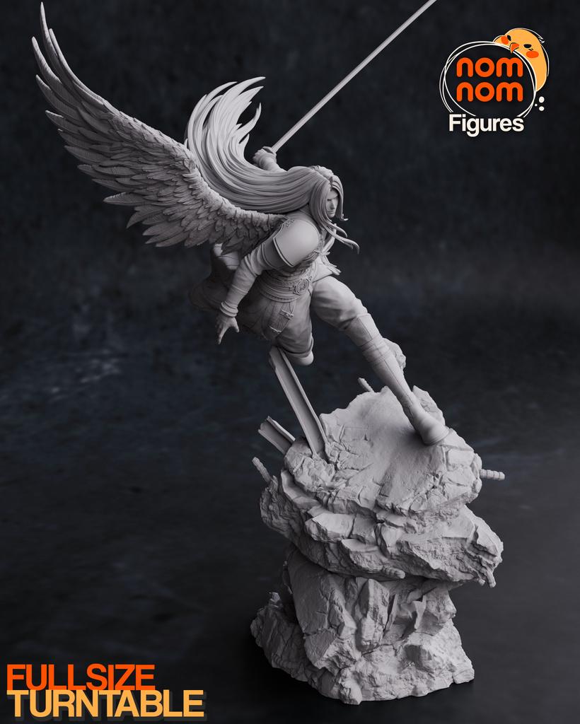 Sephiroth Resin Statue - Final Fantasy VII Fan Art Collectible - Modular 3D Printed Display Piece