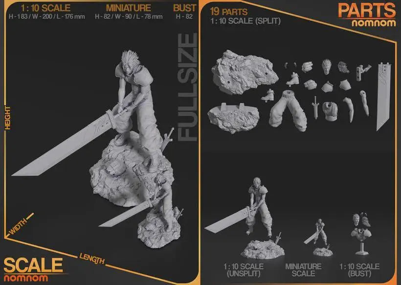 Ultimate Final Fantasy VII Mega-Bundle | 10-Piece Professional Resin Collection | Choose Your Finish