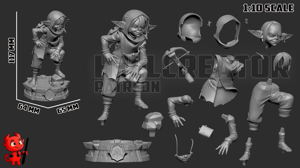 Nott the Brave Resin Statue | 16k Ultra-High Resolution | Mighty Nein Collector’s Piece | Hand-Painted  Display