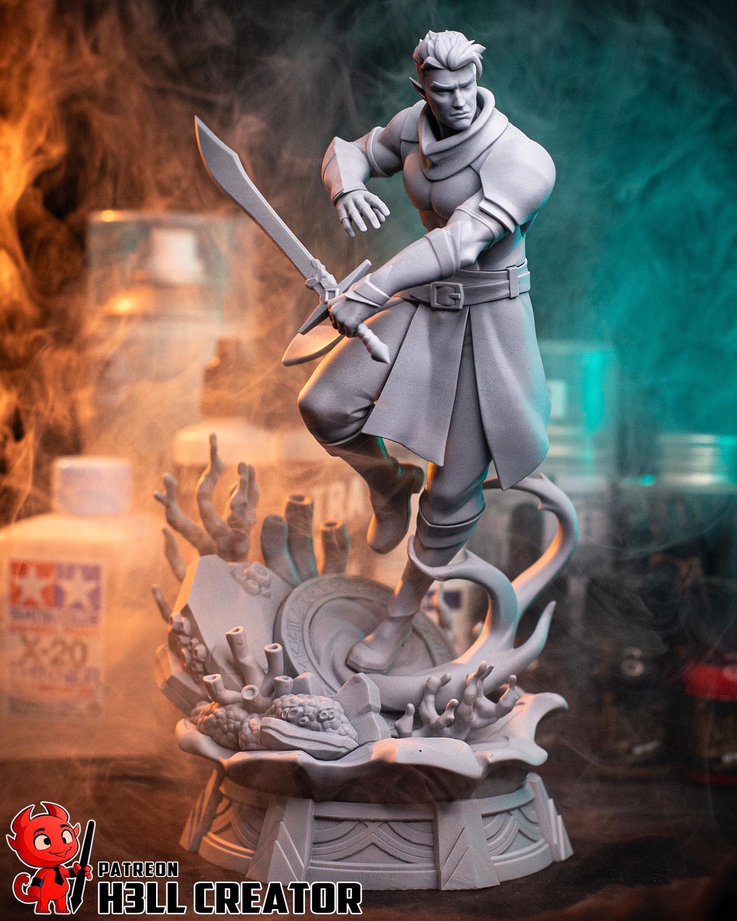Fjord Resin Statue | Mighty Nein Collector's Piece | Hand-Painted Display
